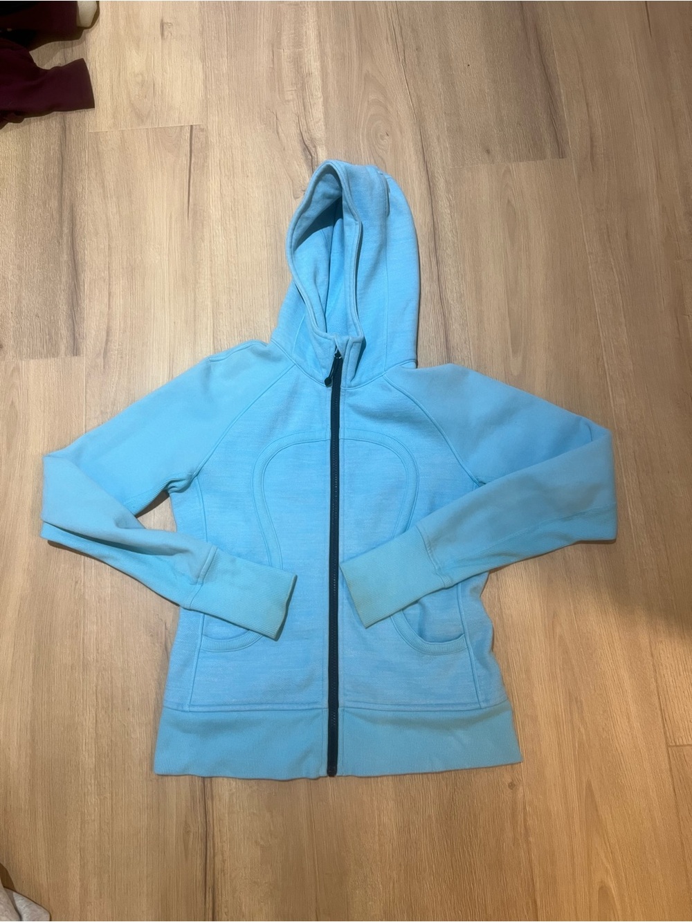 Kids Light Blue Zip-Up Hoodie Jacket